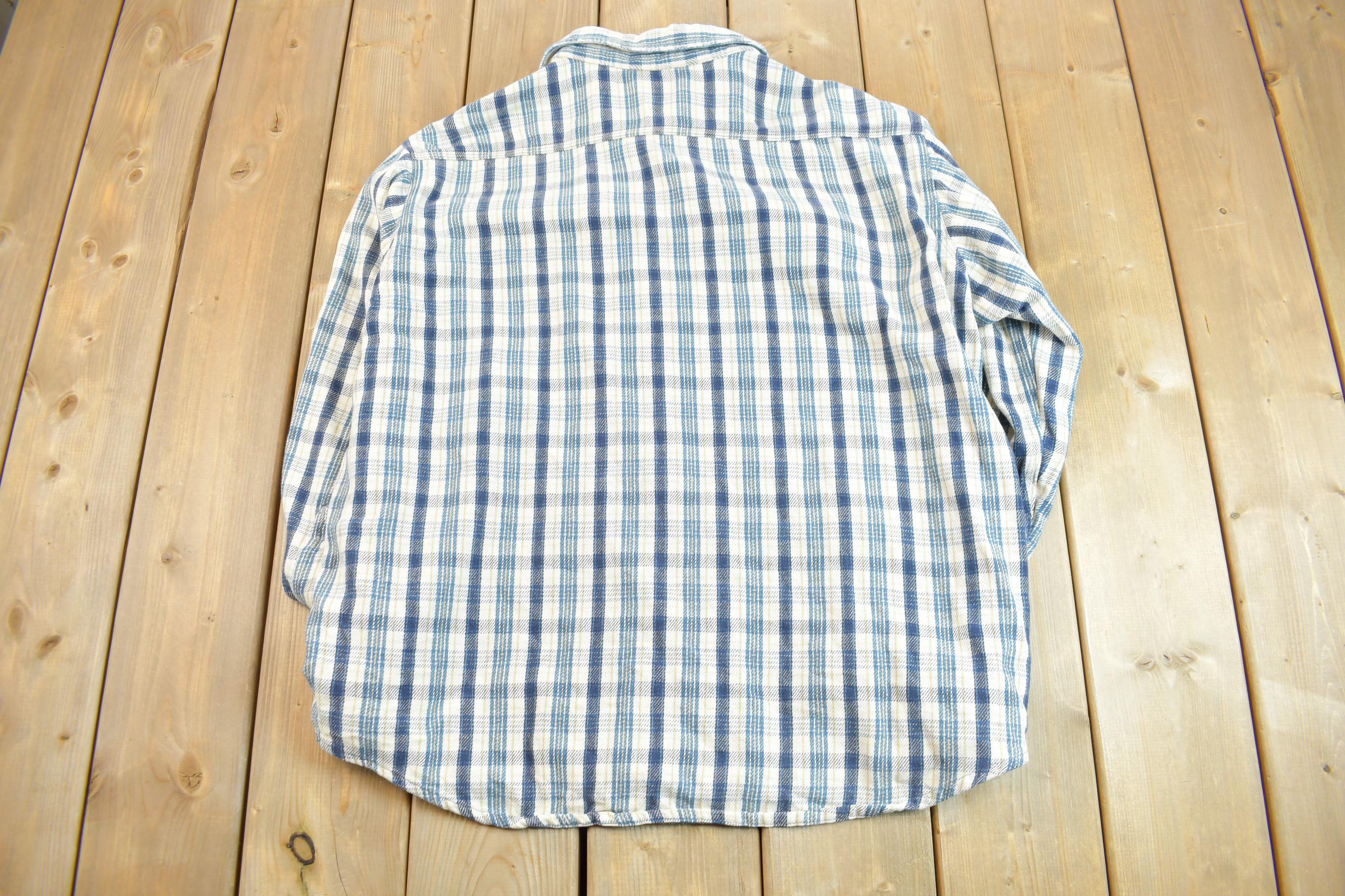 Vintage 1990s Carhartt Plaid Button Up Shirt