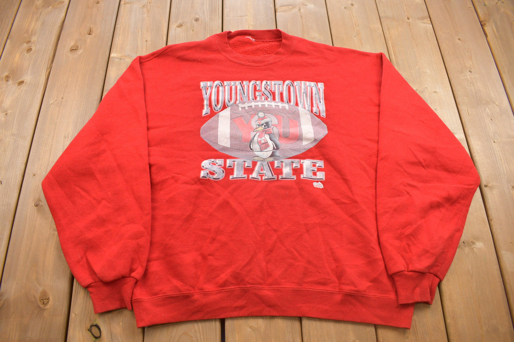Vintage 1990s Youngstown State Penguins Crewneck Sweatshirt 90s Crewneck