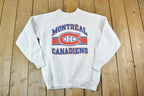 Vintage 1989 Montreal Canadiens NHL Hockey Crewneck Sweatshirt