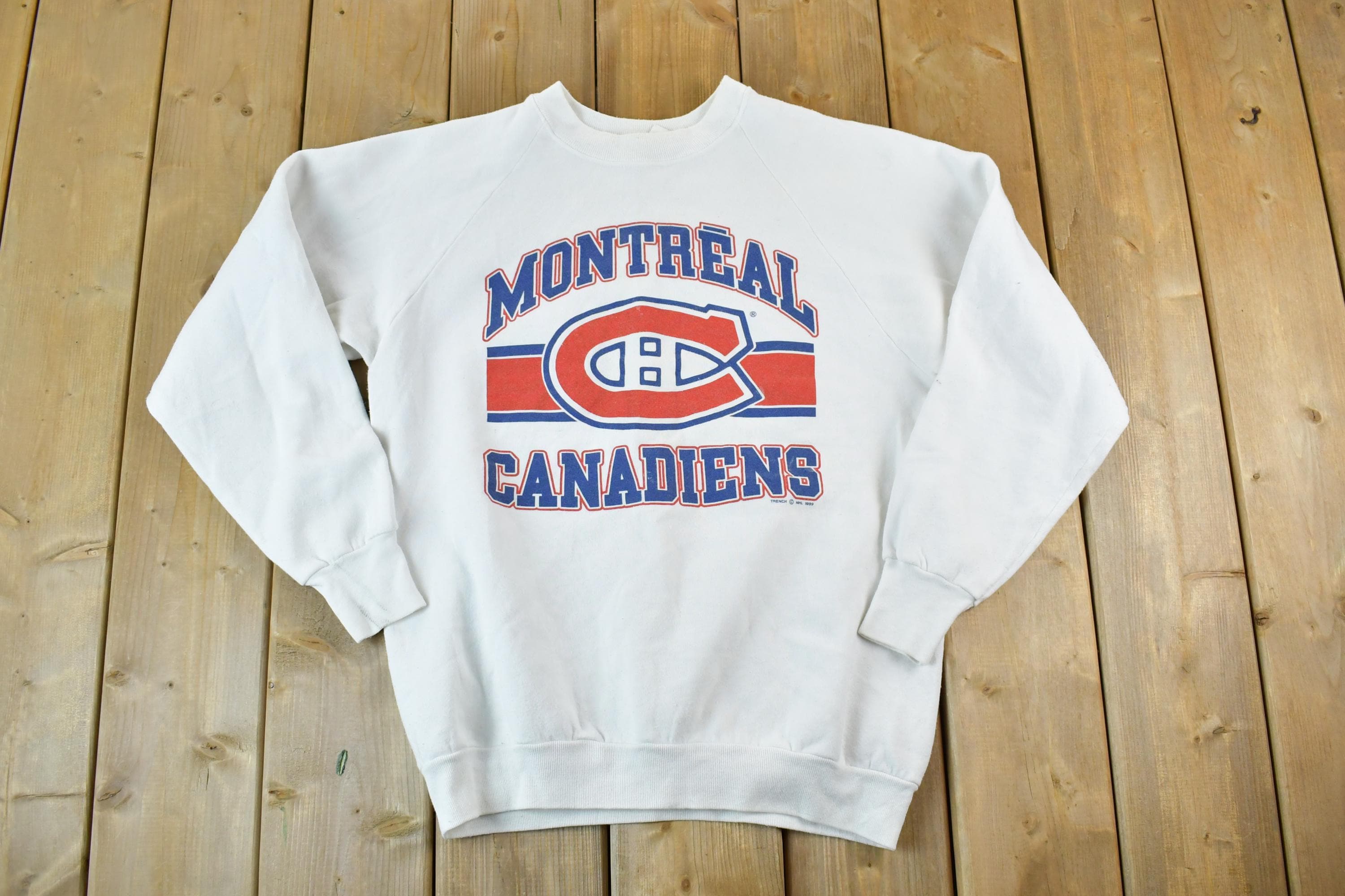 Vintage 1989 Montreal Canadiens NHL Hockey Crewneck Sweatshirt