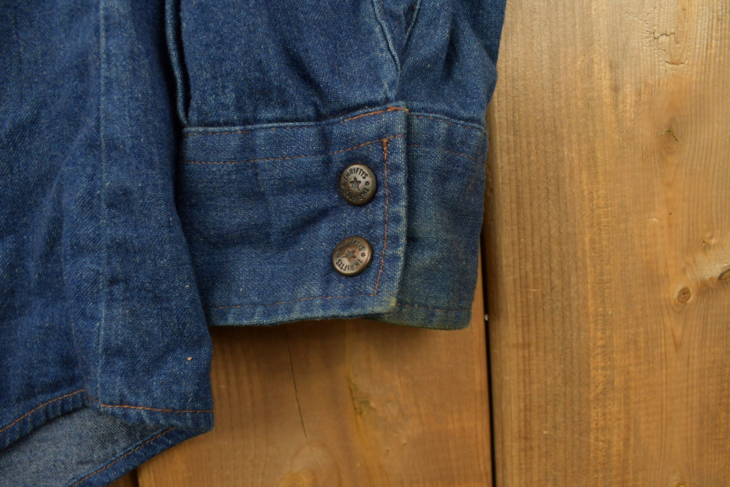 Vintage 1990s Western Button Up Denim Shirt