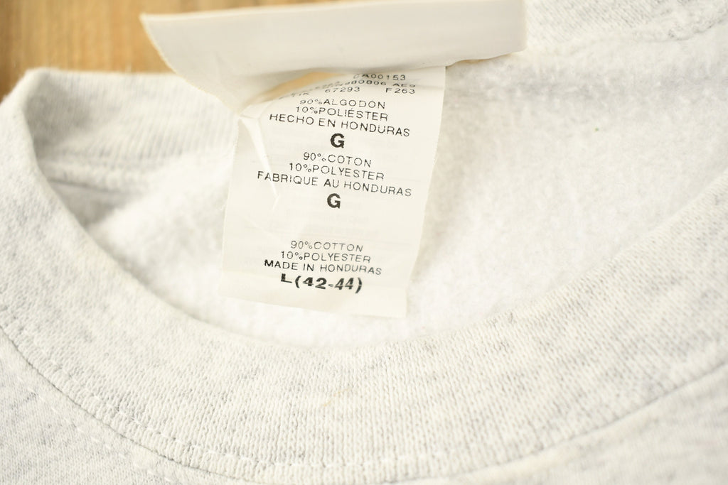 Vintage 1990s Paper Junkie Graphic Crewneck Sweatshirt Hanes Heavyweight