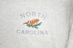 Vintage 1990s North Carolina Souvenir Quarter Button Crewneck Sweatshirt Made In USA
