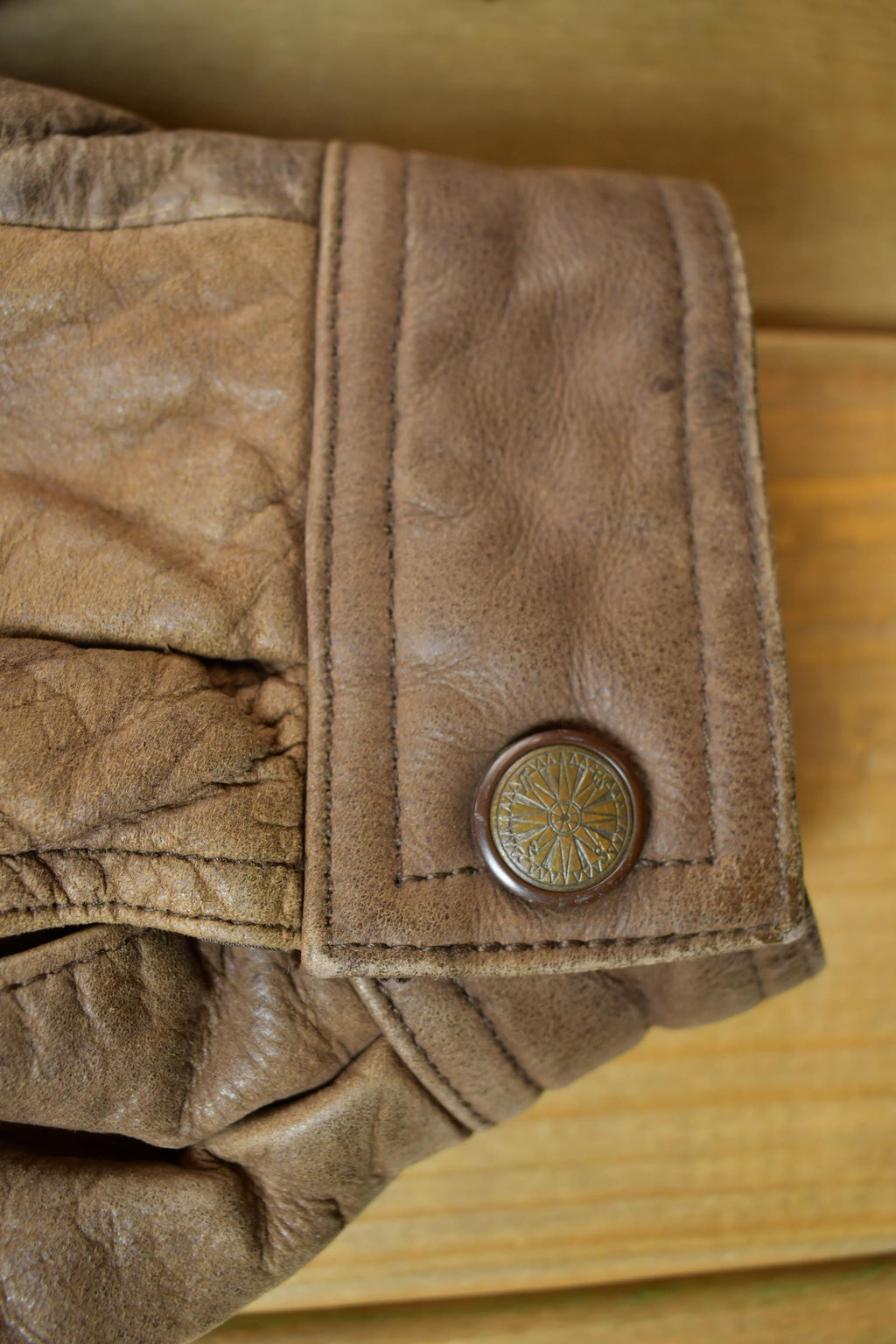 Vintage 1980s Georgetown Brown Leather Jacket