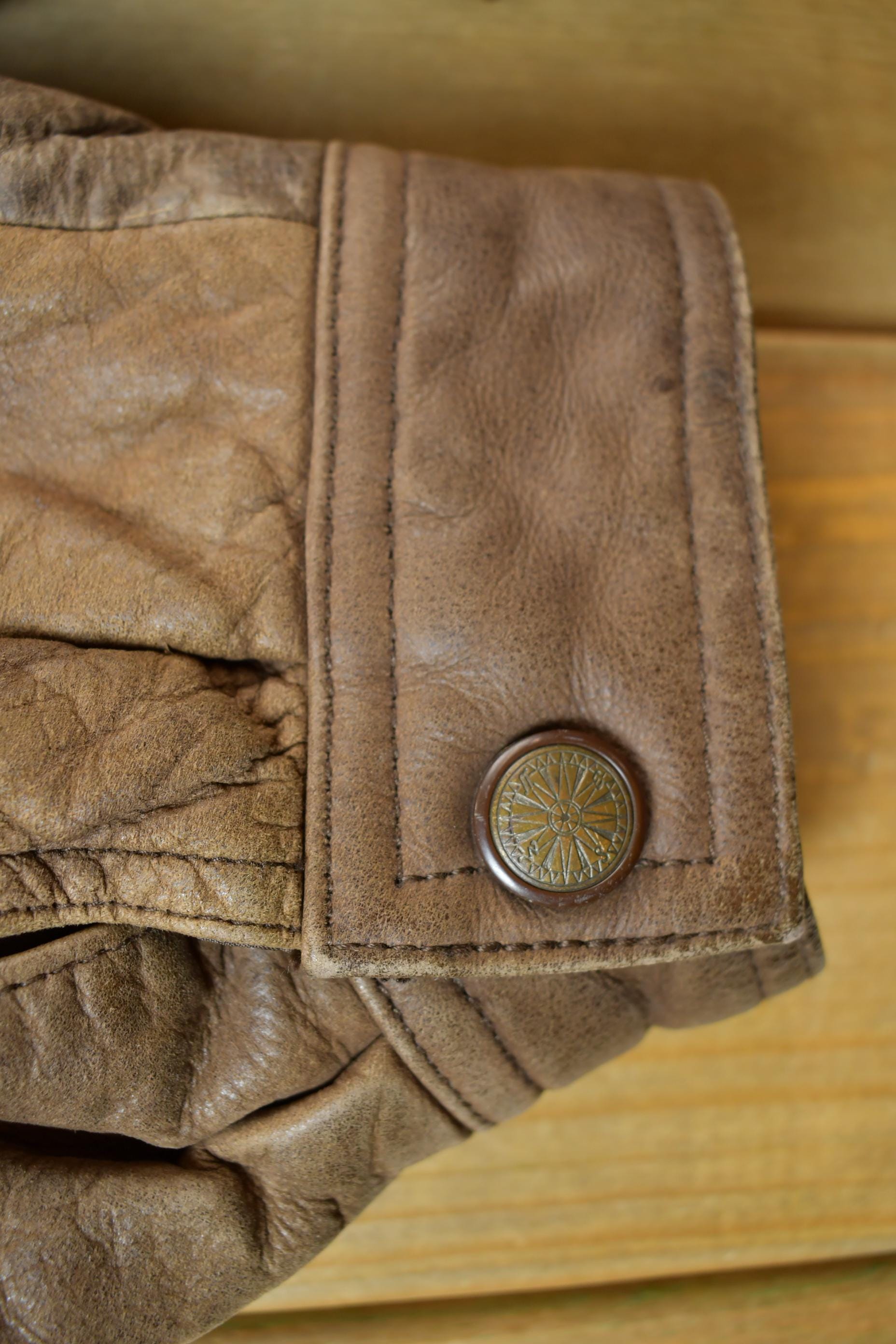 Vintage 1980s Georgetown Brown Leather Jacket