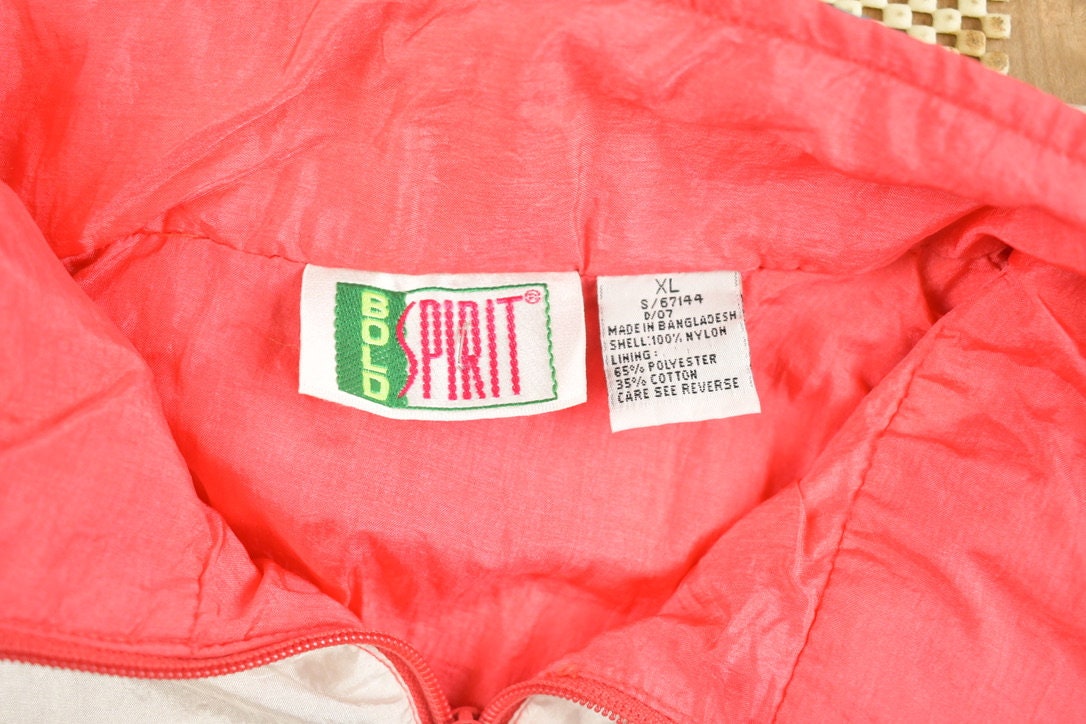 Vintage 1990s Color Block Bold Spirit Windbreaker
