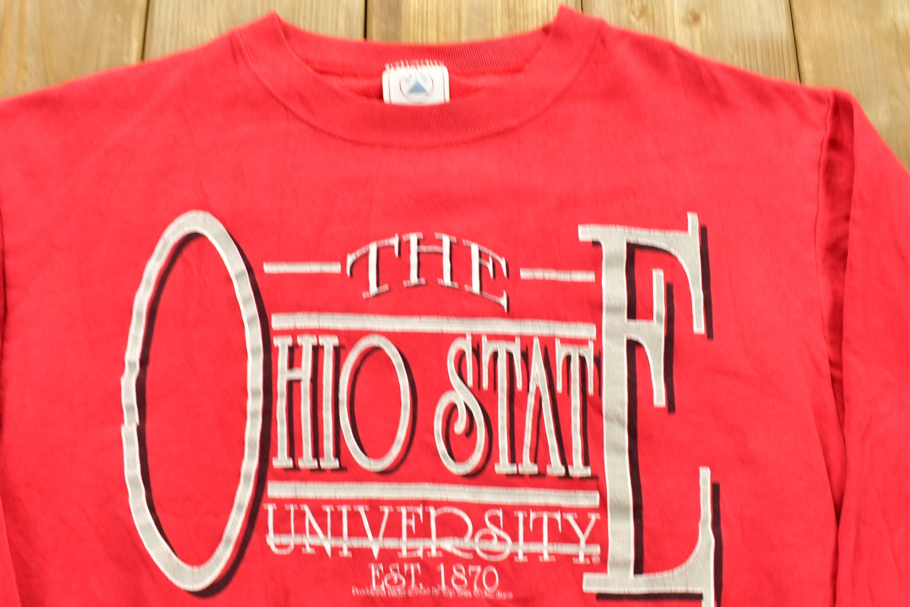 Vintage 1990's University of Ohio State Buckeyes Collegiate Crewneck  Made In USA  NCAA Sweatshirt  Sportswear  Athleisure  Americana