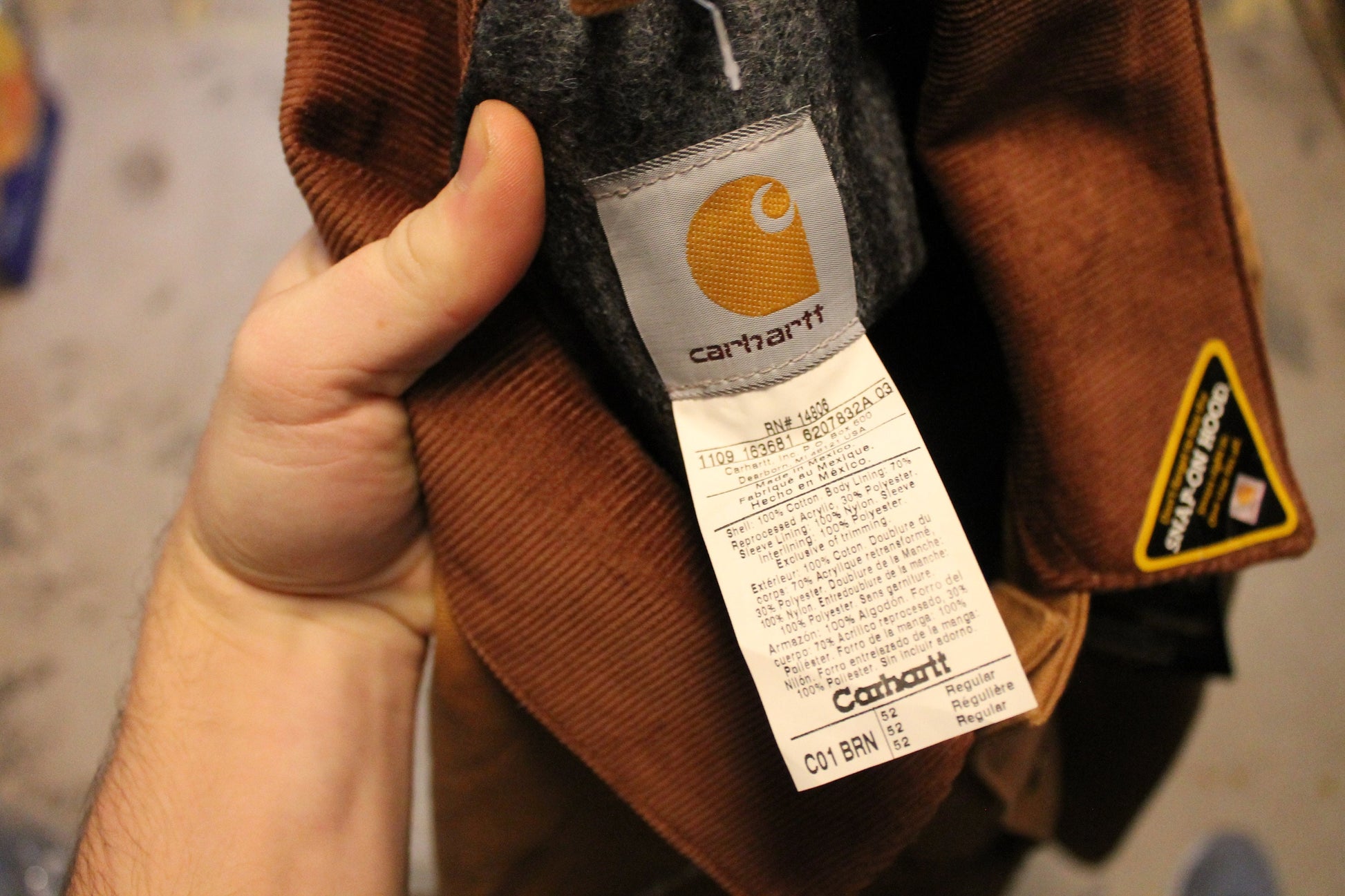 Vintage 1990s Deadstock Carhartt Blanket Lined Duck Chore Coat Brand New With Tags / Embroidered / Workwear / Streetwear / Canvas Jacket