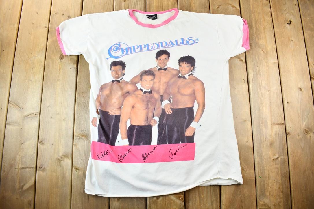 Vintage 1990s Chippendales Graphic T-Shirt