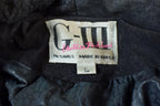 Vintage 1990s Womens G3 Leather Fashions Frilled Biker Jacket Made In USA