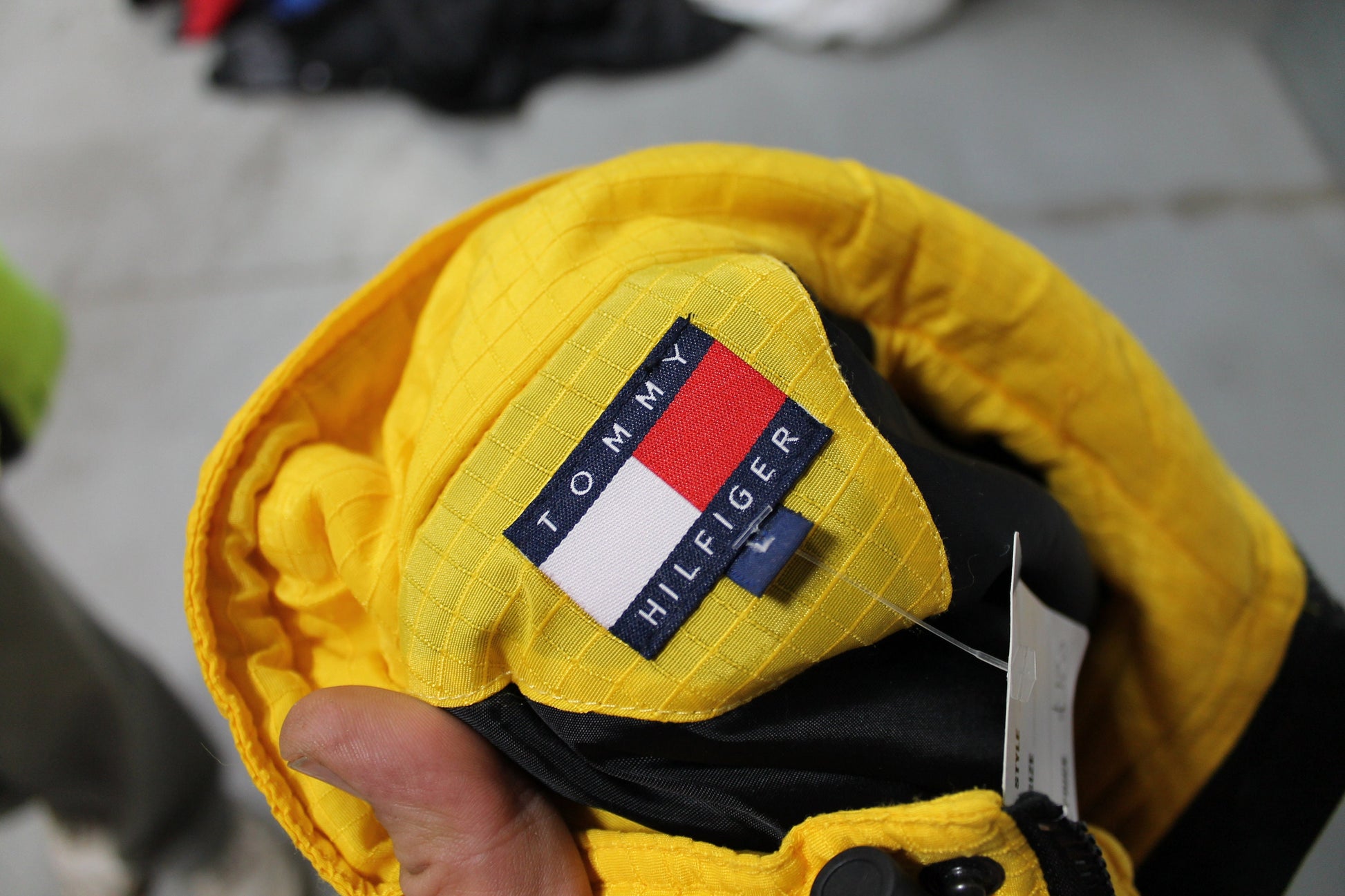 Vintage 1990s Tommy Hilfiger Athletics Yellow Jacket