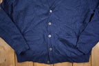 Vintage 1990s Grant Thomas 100% Wool Knit Cardigan Sweater - XL