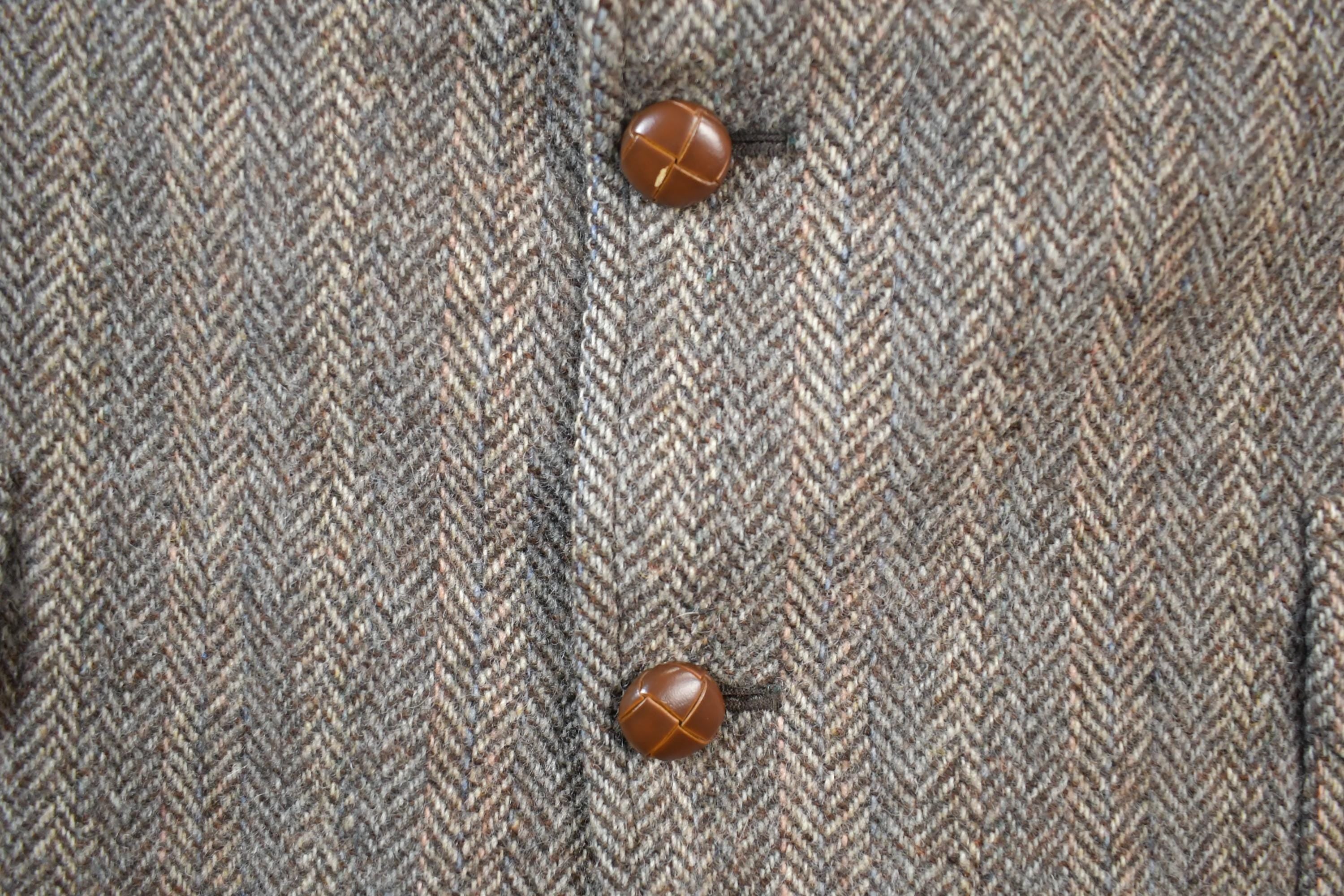 Vintage 1990s 100% Wool Button Up Dinner Jacket Made In Italy