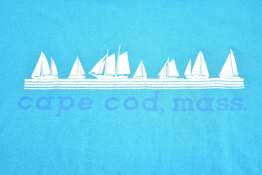 Vintage 1980s Cape Cod Mass Graphic Souvenir T Shirt