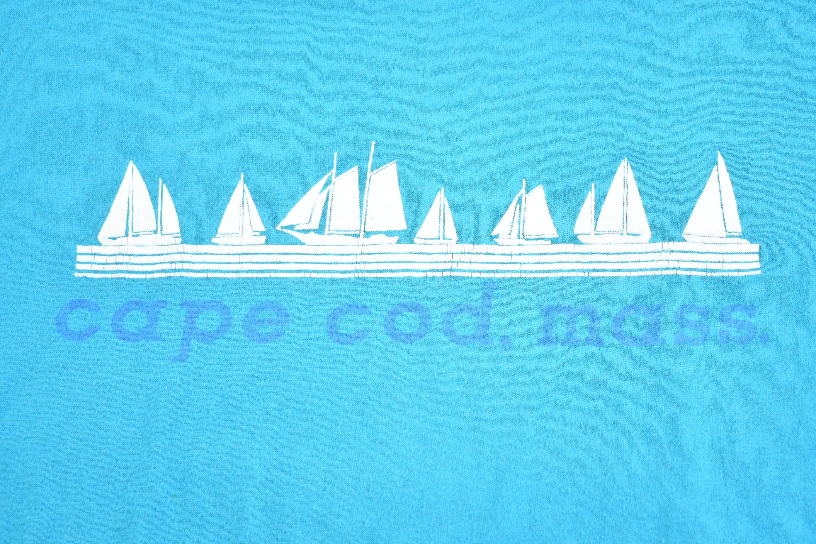 Vintage 1980s Cape Cod Mass Graphic Souvenir T Shirt