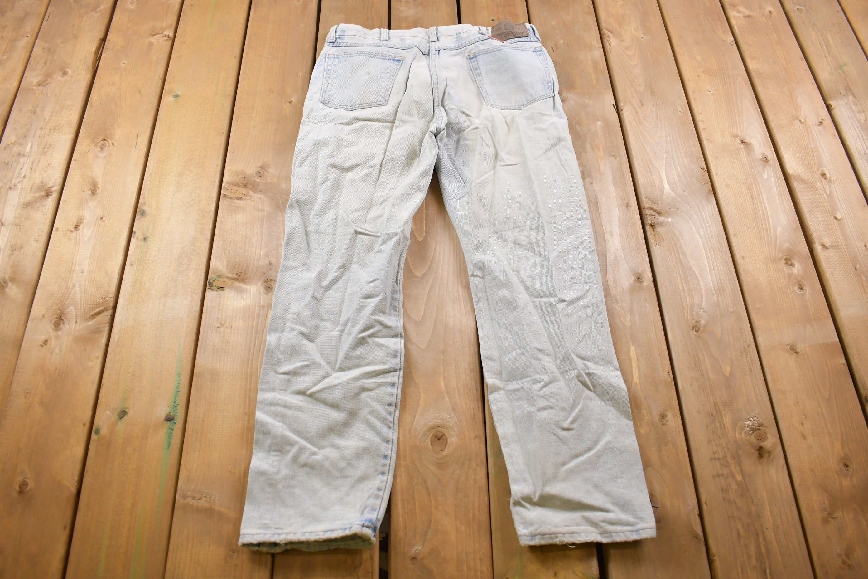 Vintage 1980's Wrangler Faded Light Wash Denim 32 x 28