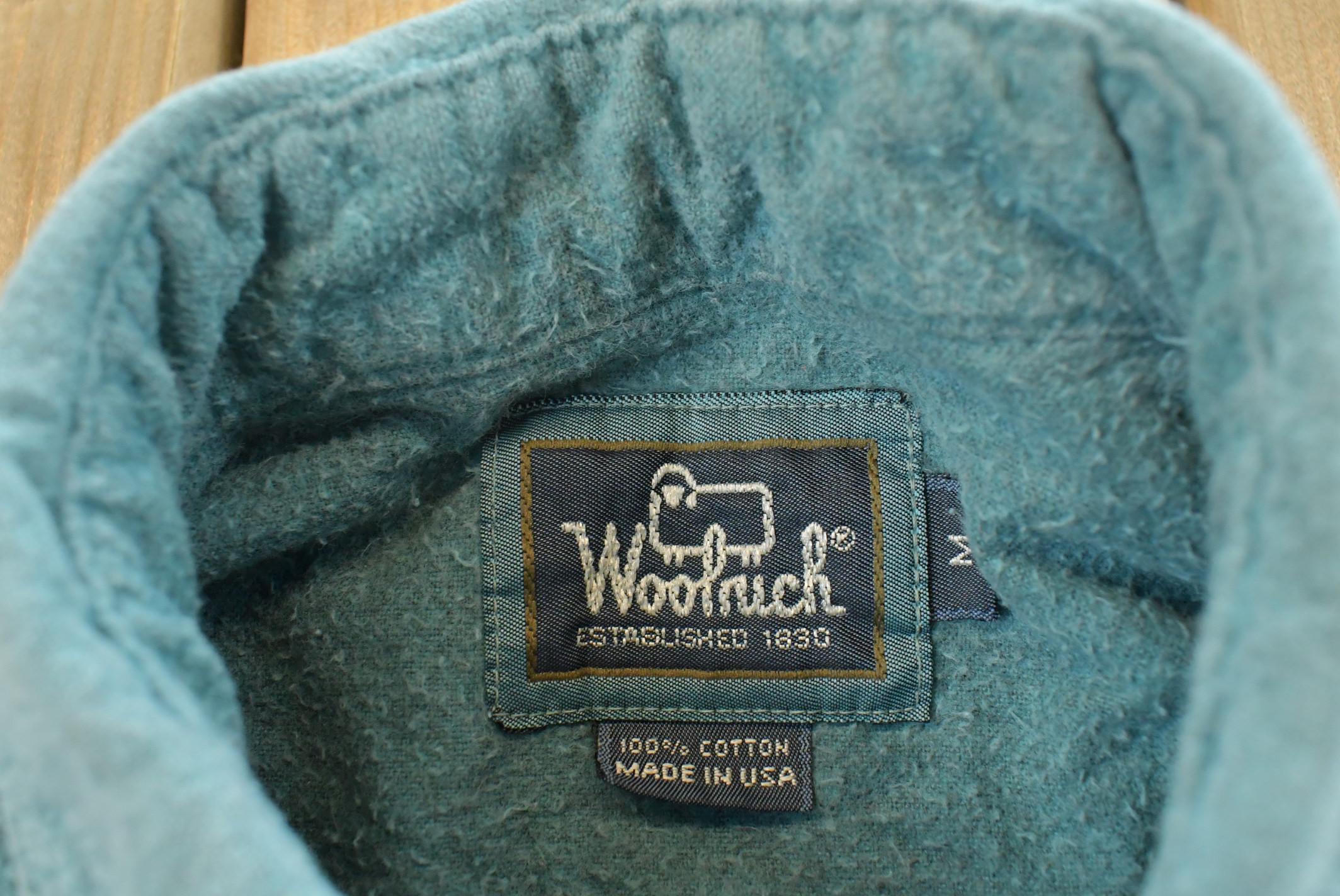 Vintage 19900s Woolrich Chamois Teak Button Up Shirt Mens