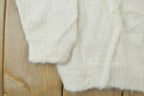 Vintage 1990s South End Imports 100% Cream Wool Knit Sweater