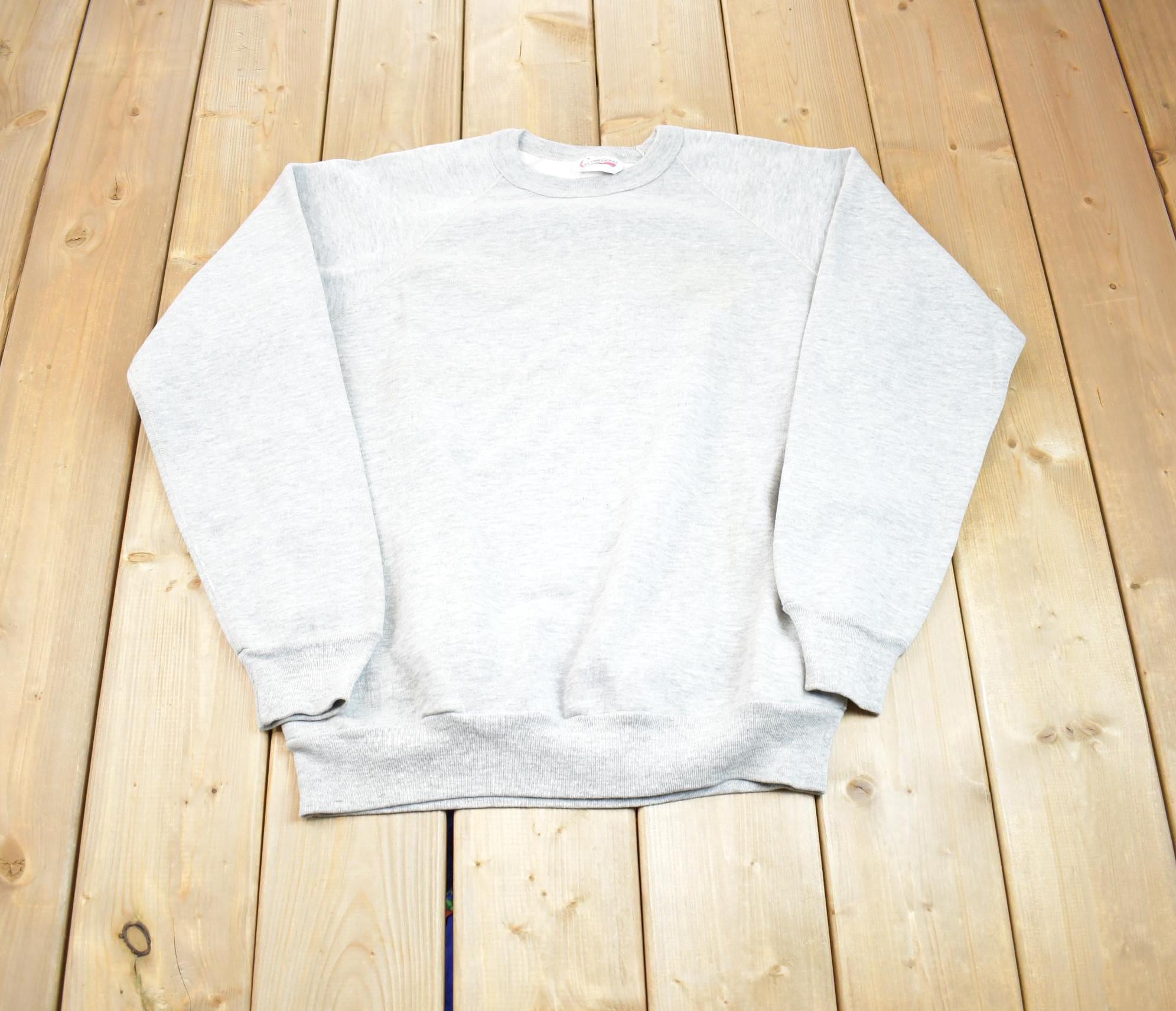 Vintage 1990s Cotton Ginny Blank Crewneck Sweatshirt Made In USA
