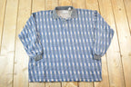 Vintage 90s Abstract Knit Collared Sweater - Mens XL