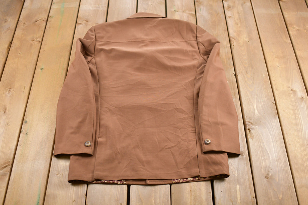 Vintage 1970s Brown Blazer Jacket