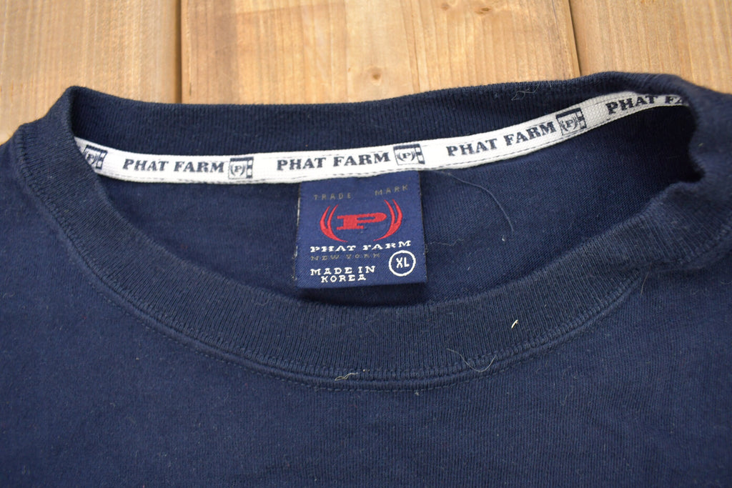 Vintage 2001 Phat Farm Applique Graphic T Shirt