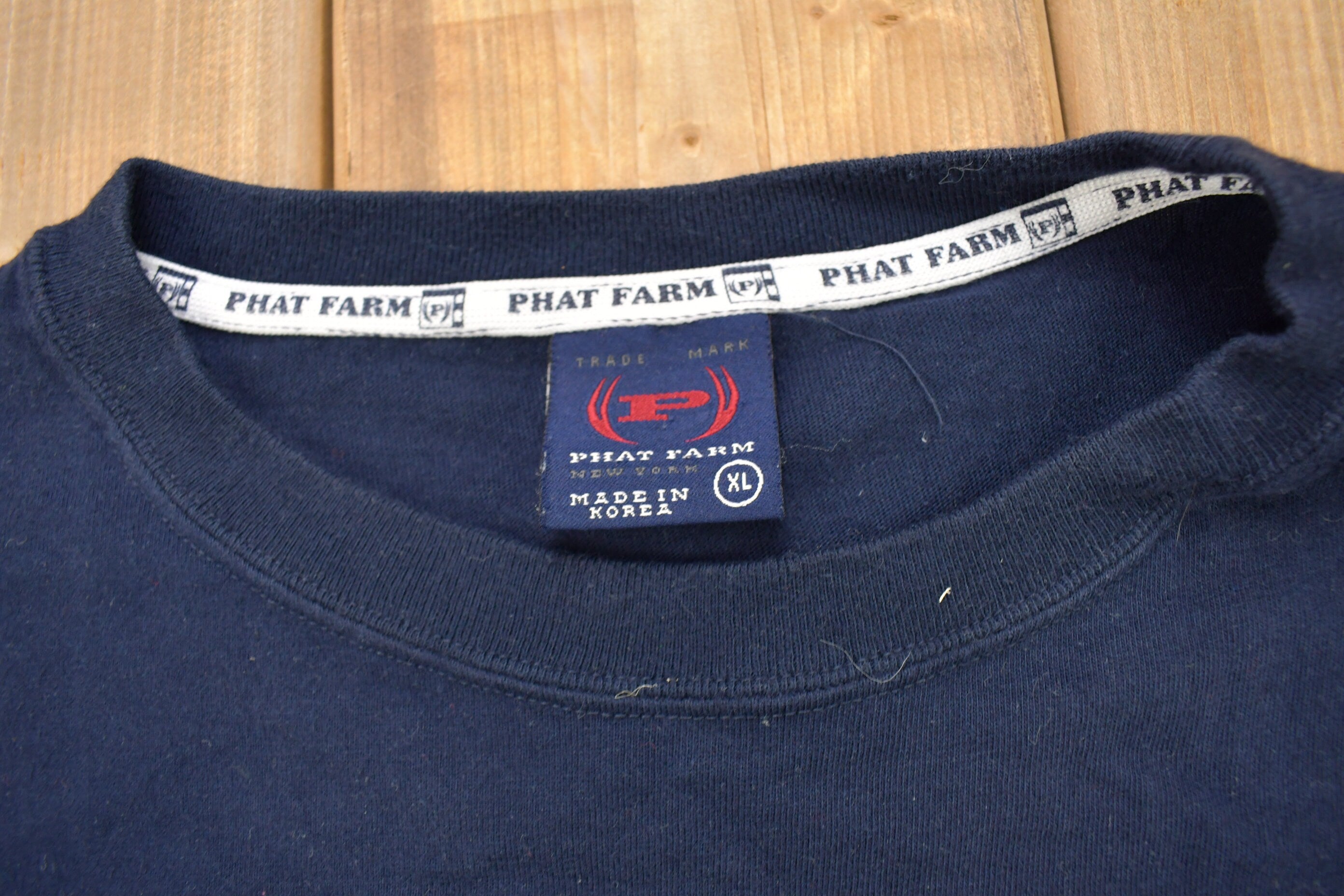 Vintage 2001 Phat Farm Applique Graphic T Shirt