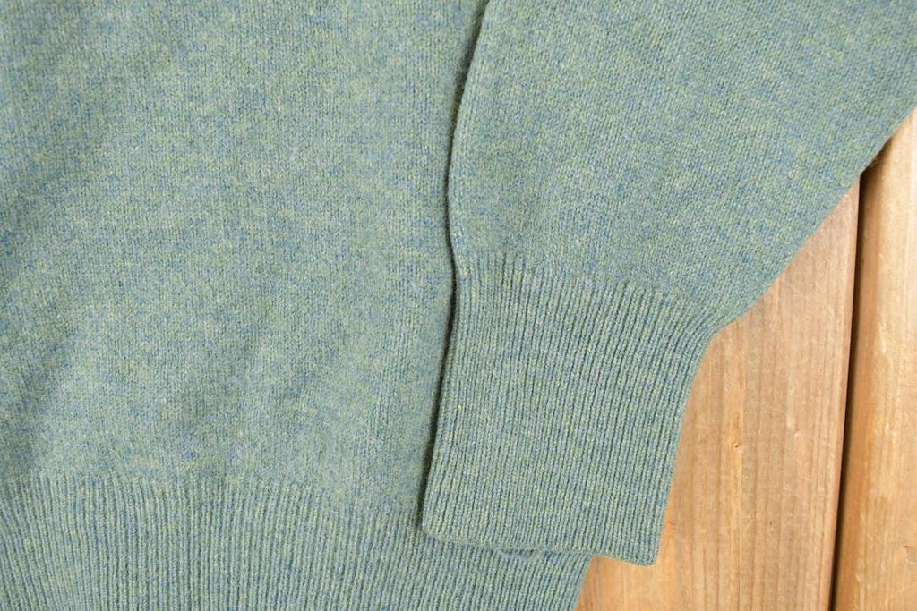 Vintage 1970s Strawbridge Clothiers Wool Knit V Neck Sweater Men's M