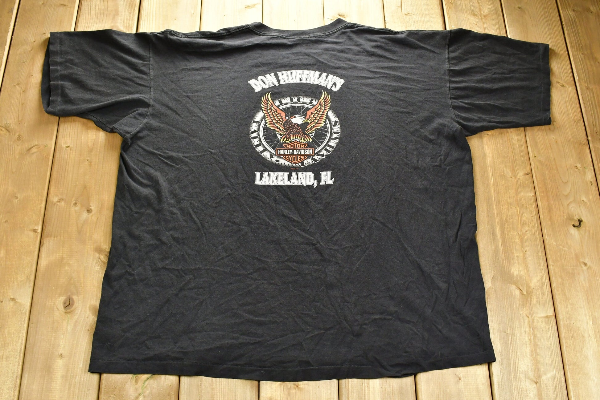 Vintage 1995 Harley Davidson Motorcycles Brute Force Don Huffman's T-Shirt