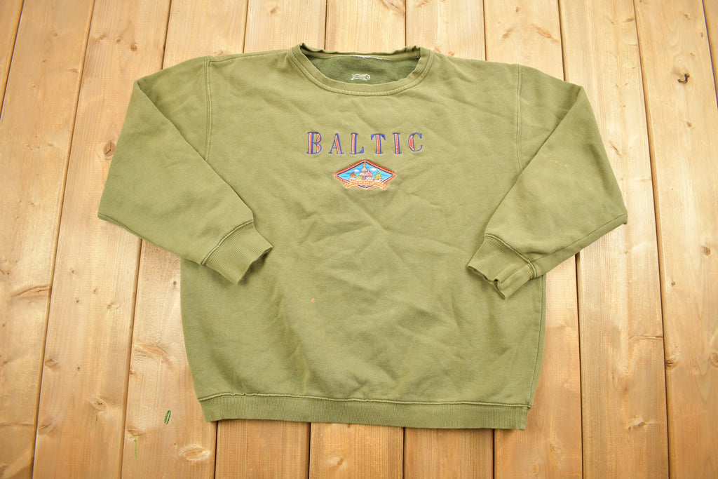 Vintage 1990s Baltic Embroidered Sweatshirt