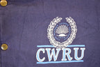 Vintage 1990s Russell Athletic High Cotton CWRU University Button Up Crewneck Sweater Men's L