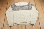 Vintage 1980s Fotrama Alpaca Wool Knitted Sweater