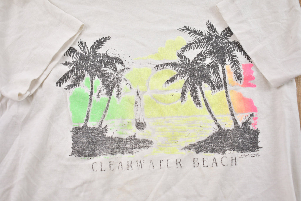 Vintage 1990s Youth Clearwater Beach Florida T-Shirt