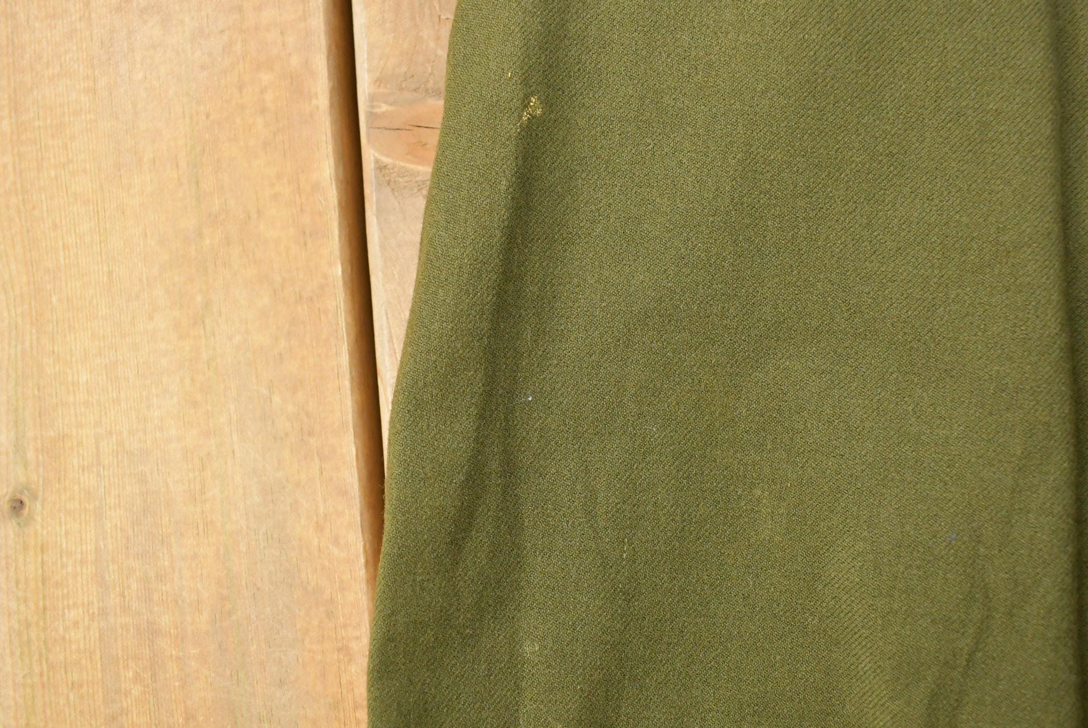 Vintage 1960s Military Army Cargo Field Trousers Olive Drab Pants Men's 35 x 31