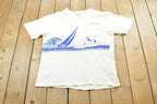 Vintage 1985 Florida Sailing Souvenir T Shirt Men's L
