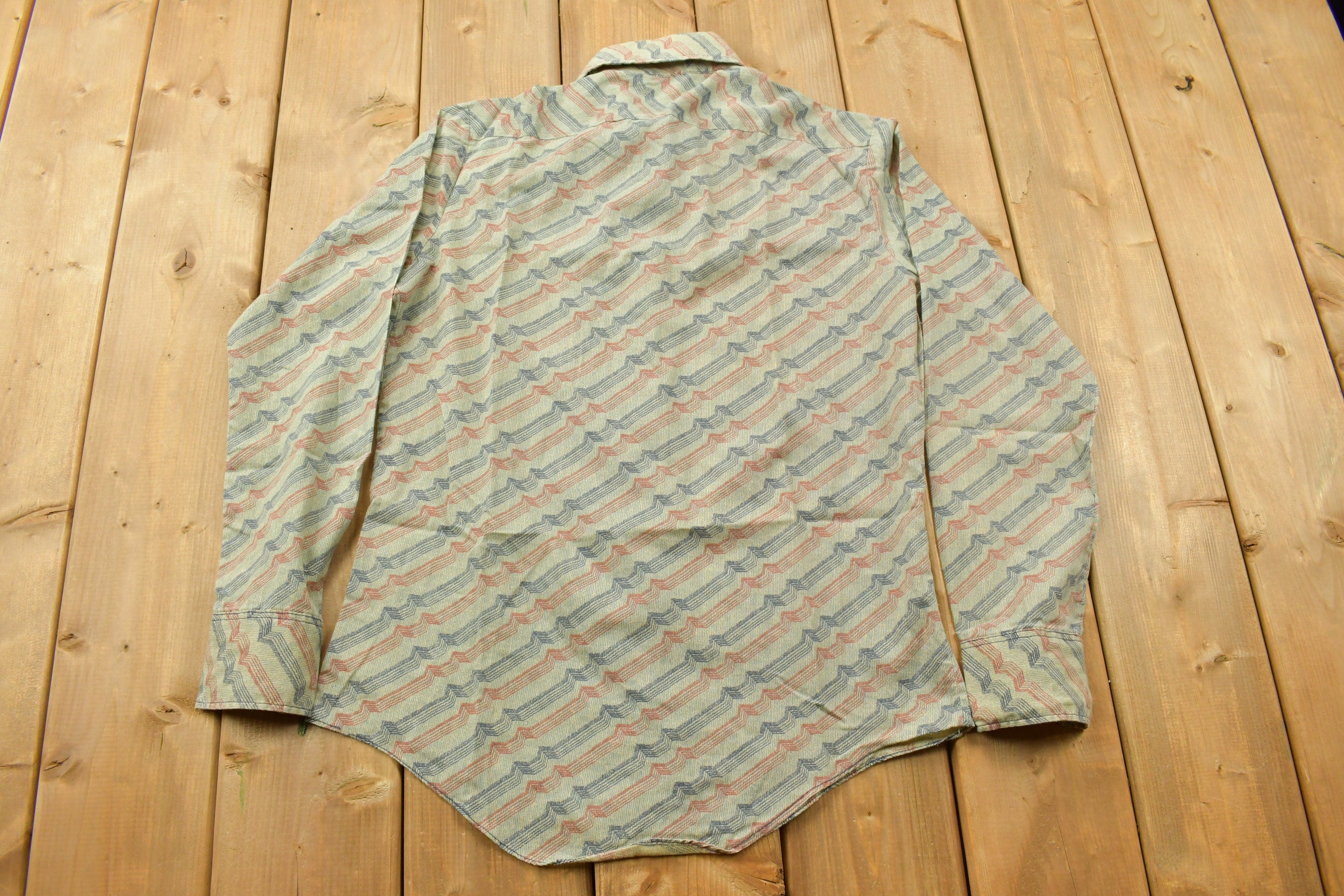 Vintage 1990s Yuk Yuk Abstract Pattern Button Up Shirt