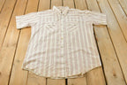 Vintage 1980s Western Shirt Pearl Snap Short Sleeve Button Up Shirt Mens XL