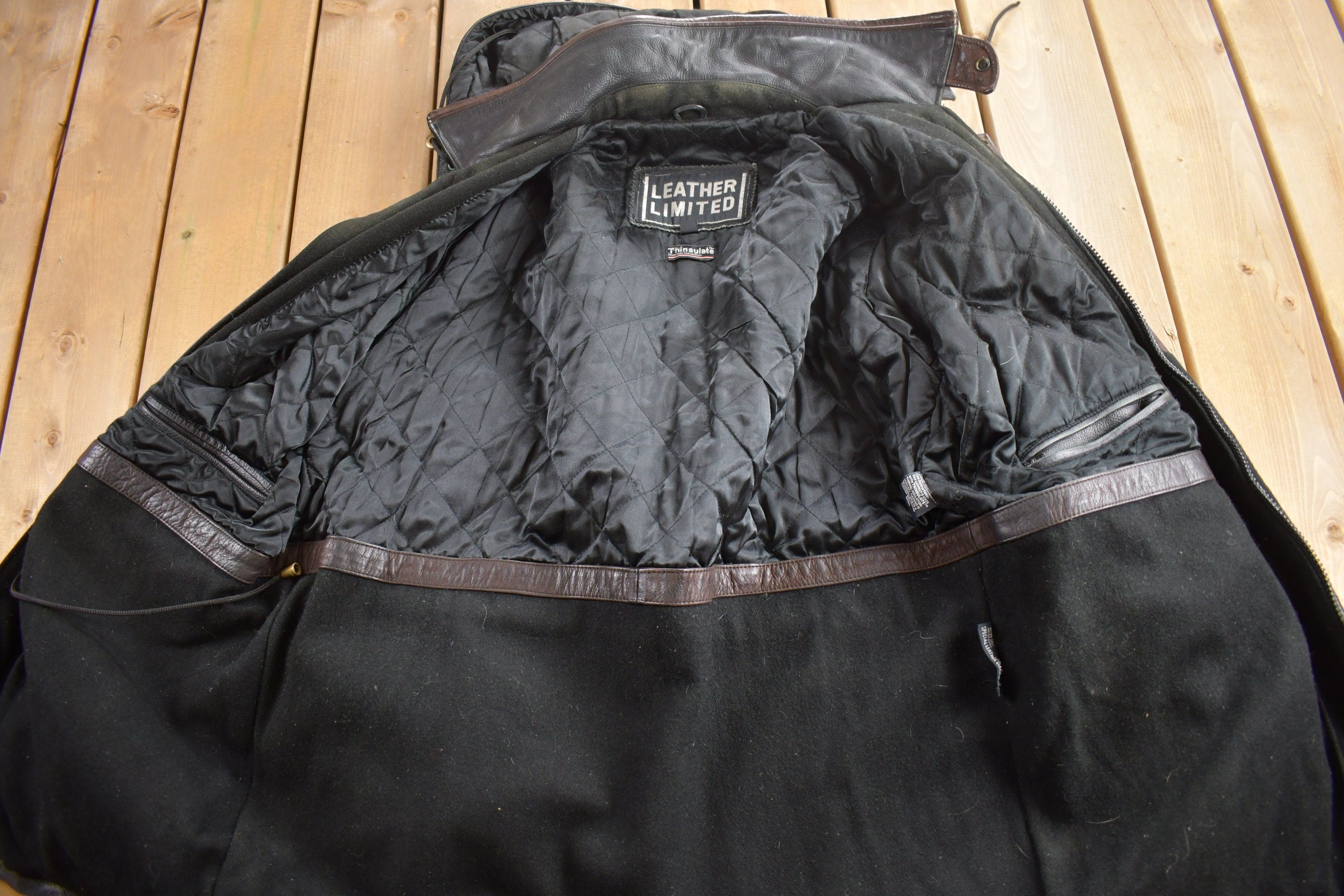 Vintage 1990s Leather Limited Heavy Weight Leather Jacket