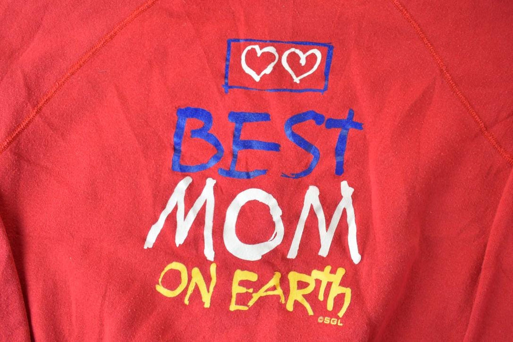 Vintage 1990s Cute Best Mom On Earth Crewneck Sweater
