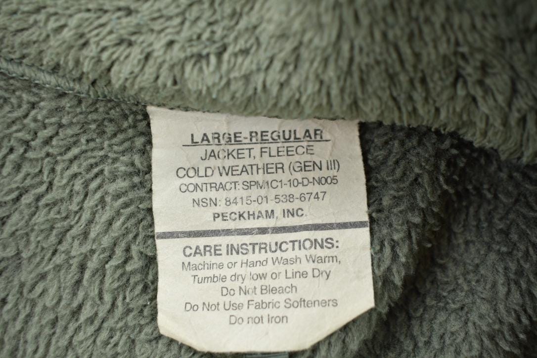 Vintage 1990s Military Cold Weather Polar Tec Fleece Sweater