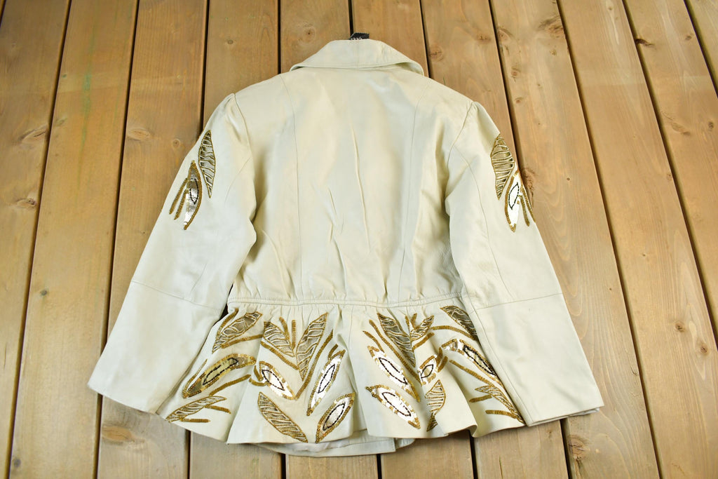 Vintage 1980s Leather 9000 Jacket Womens Small /