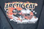 Vintage 1990s Arctic Cat Snowmobile Cooks Recreation Crewneck Sweatshirt