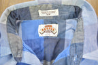 Vintage 1990s Blue Plaid Button Up Shirt