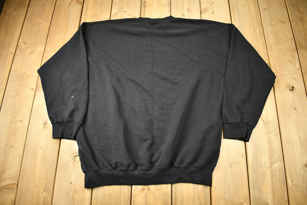 Vintage 1990s Biker Babe Graphic Crewneck Sweatshirt