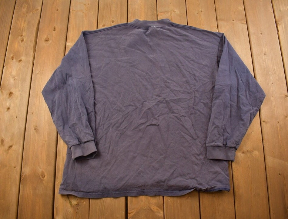 Vintage 1990s Nike Embroidered Mini Swoosh Long Sleeve Sweatshirt