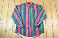 Vintage 1990s Nautica Striped Button Up Shirt Men's M