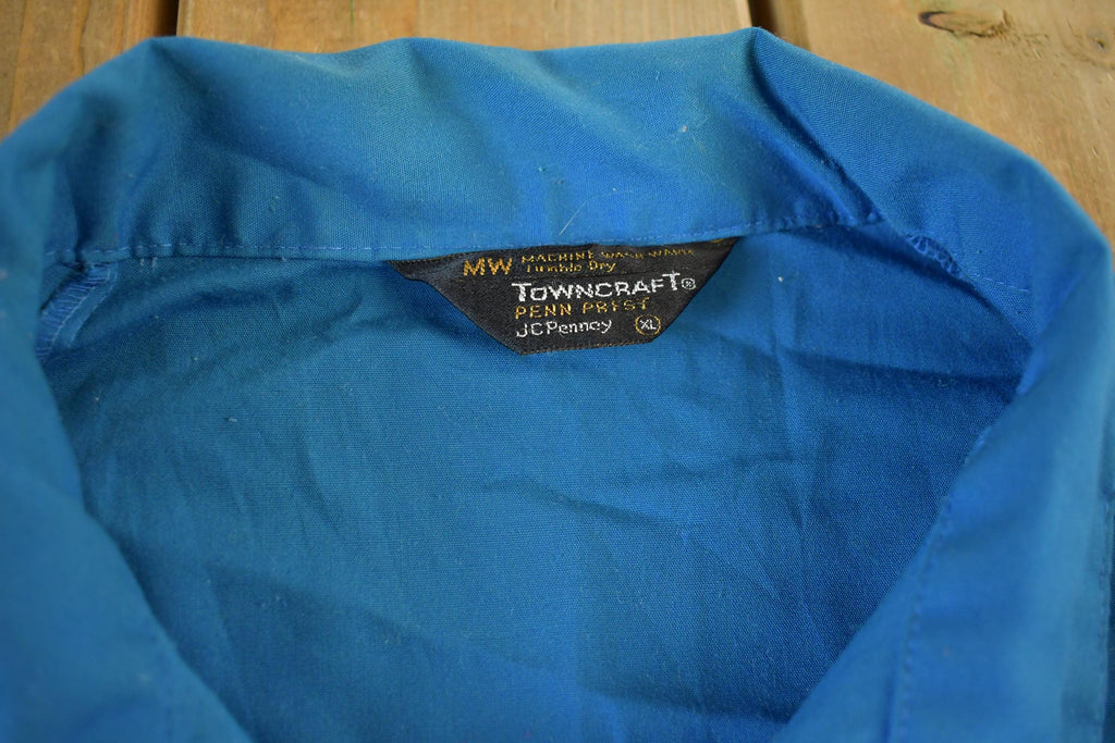 Vintage 1970s JC Penney Penn Prest Zip Up Harrington Jacket Men's XL /