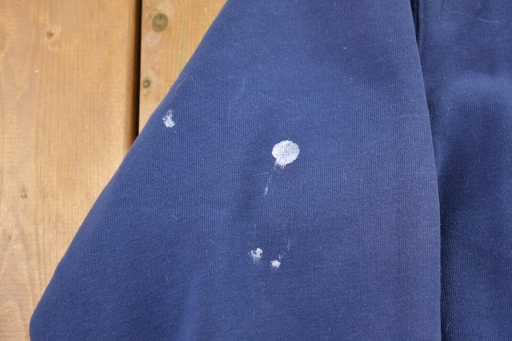 Vintage 1990s Carhartt Thermal Lined Heavy Weight Hoodie / Vintage Workwear / Vintage Carhartt / Thermal Hoodie / Distressed Paint Splatter