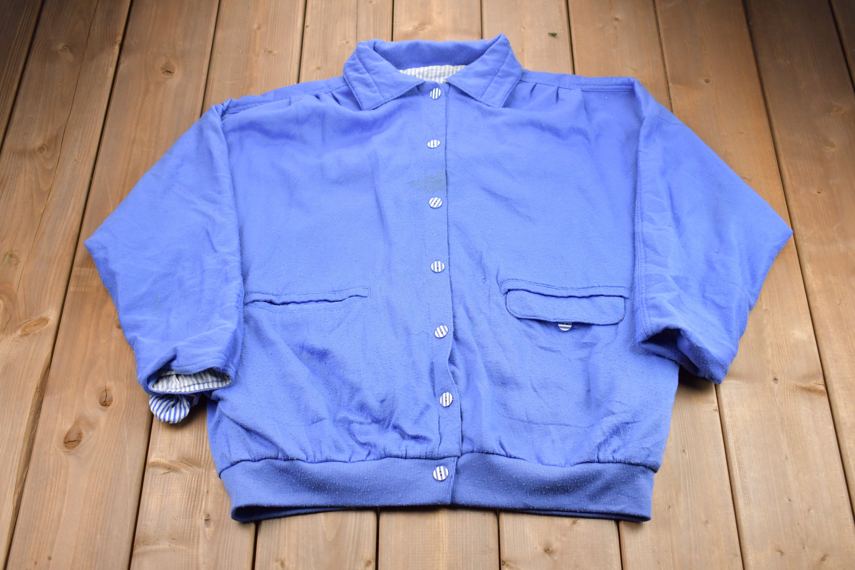 Vintage 1990s Button Up Sweatshirt