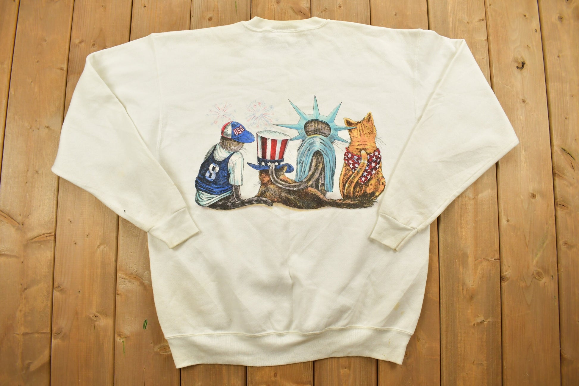 Vintage 1990s USA Celebration Crewneck Sweatshirt